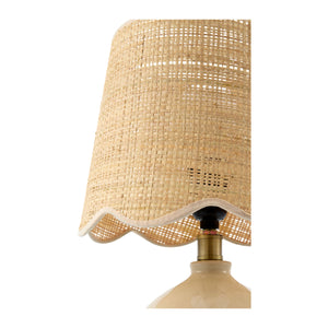   Modern European furniture - Wavy Rattan Accent Table Lamp - www.oroa.com | Oroa.com