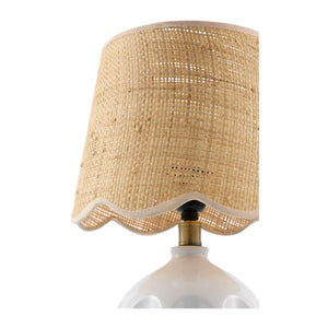   Modern European furniture - Wavy Rattan Accent Table Lamp - www.oroa.com | Oroa.com