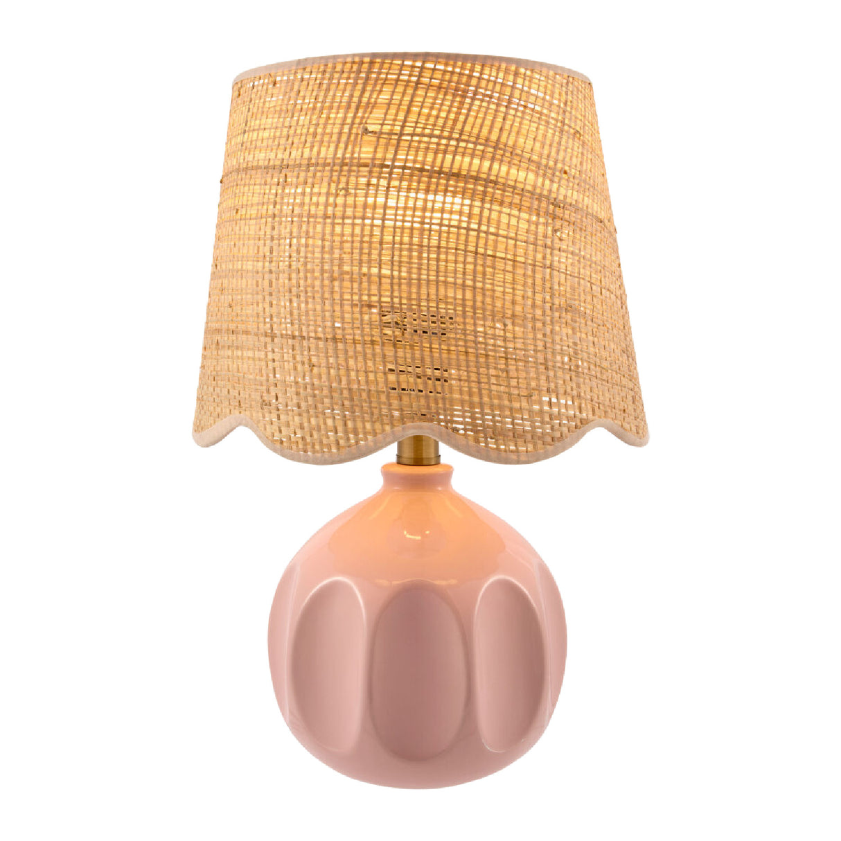   Modern European furniture - Wavy Rattan Accent Table Lamp - www.oroa.com | Oroa.com