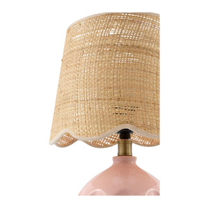   Modern European furniture - Wavy Rattan Accent Table Lamp - www.oroa.com | Oroa.com