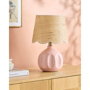   Modern European furniture - Wavy Rattan Accent Table Lamp - www.oroa.com | Oroa.com