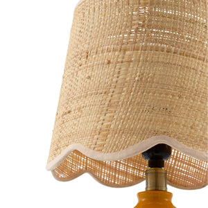   Modern European furniture - Wavy Rattan Accent Table Lamp - www.oroa.com | Oroa.com