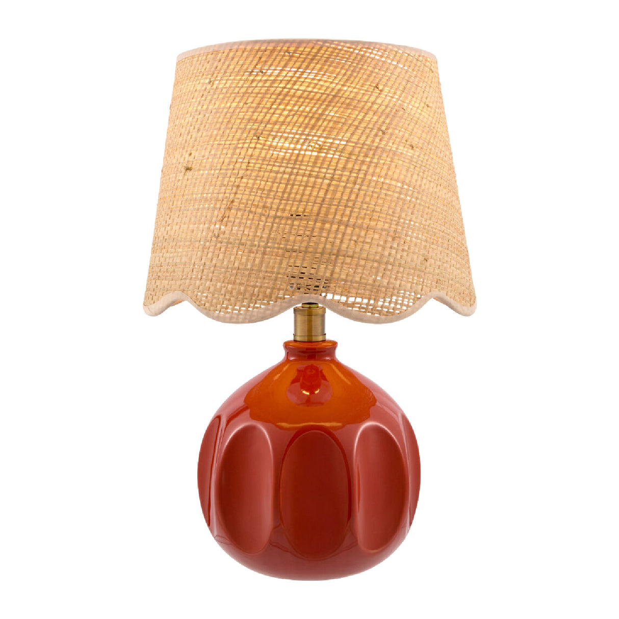   Modern European furniture - Wavy Rattan Accent Table Lamp - www.oroa.com | Oroa.com