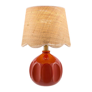   Modern European furniture - Wavy Rattan Accent Table Lamp - www.oroa.com | Oroa.com