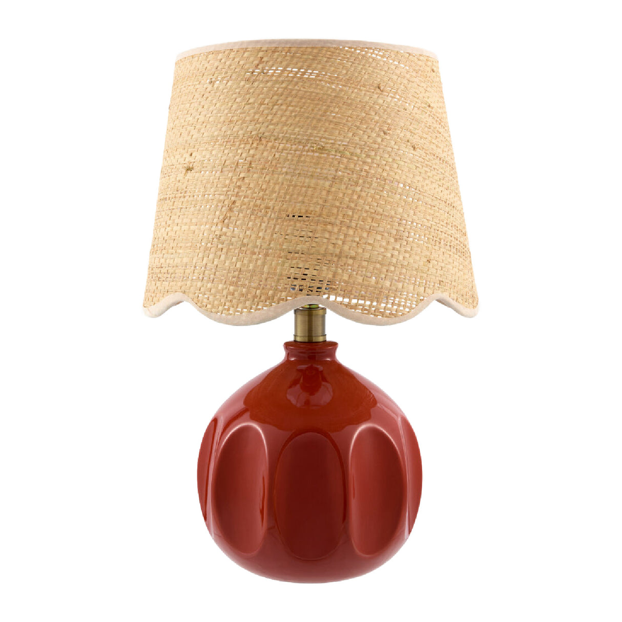   Modern European furniture - Wavy Rattan Accent Table Lamp - www.oroa.com | Oroa.com