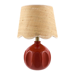   Modern European furniture - Wavy Rattan Accent Table Lamp - www.oroa.com | Oroa.com