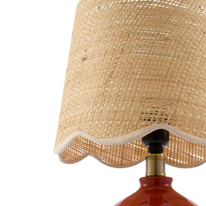   Modern European furniture - Wavy Rattan Accent Table Lamp - www.oroa.com | Oroa.com