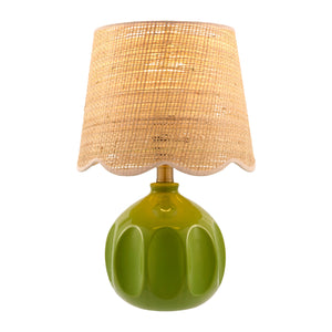   Modern European furniture - Wavy Rattan Accent Table Lamp - www.oroa.com | Oroa.com
