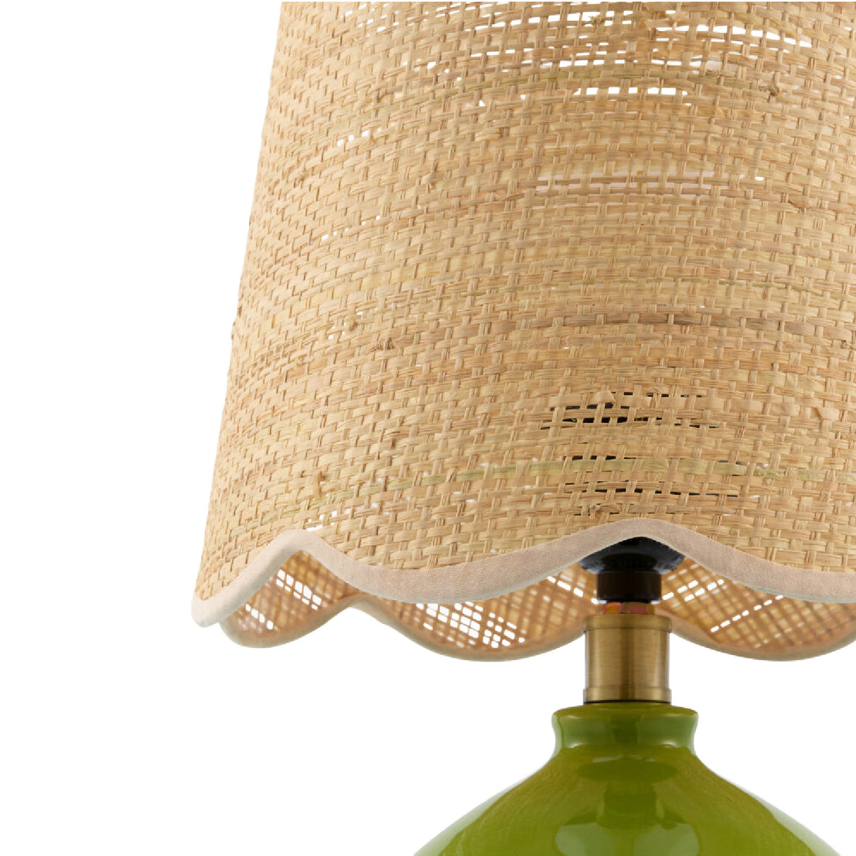   Modern European furniture - Wavy Rattan Accent Table Lamp - www.oroa.com | Oroa.com
