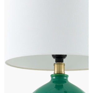   Modern European furniture - Linen Carved Ceramic Table Lamp - www.oroa.com | Oroa.com