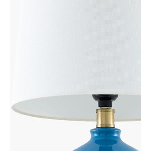   Modern European furniture - Linen Carved Ceramic Table Lamp - www.oroa.com | Oroa.com
