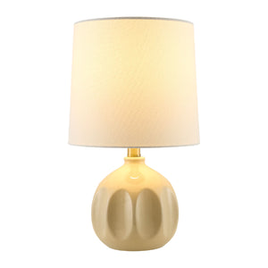   Modern European furniture - Linen Carved Ceramic Table Lamp - www.oroa.com | Oroa.com
