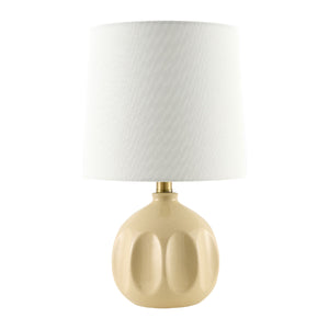   Modern European furniture - Linen Carved Ceramic Table Lamp - www.oroa.com | Oroa.com