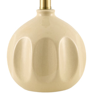   Modern European furniture - Linen Carved Ceramic Table Lamp - www.oroa.com | Oroa.com