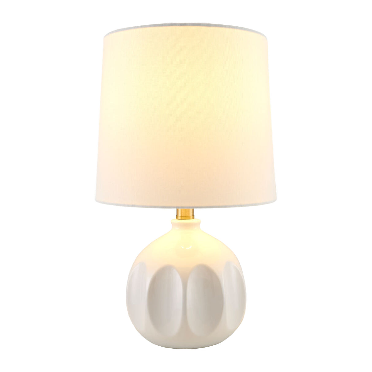   Modern European furniture - Linen Carved Ceramic Table Lamp - www.oroa.com | Oroa.com