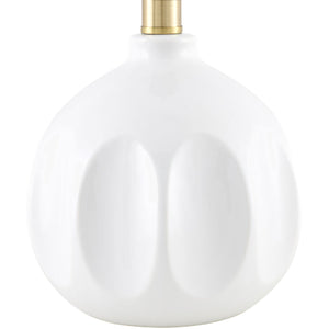   Modern European furniture - Linen Carved Ceramic Table Lamp - www.oroa.com | Oroa.com