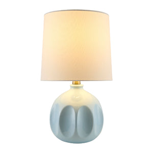   Modern European furniture - Linen Carved Ceramic Table Lamp - www.oroa.com | Oroa.com
