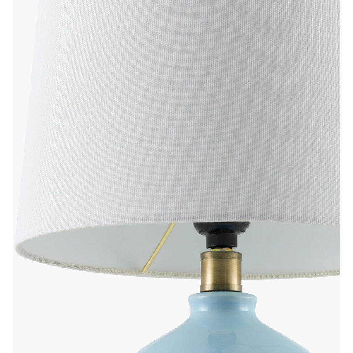  Modern European furniture - Linen Carved Ceramic Table Lamp - www.oroa.com | Oroa.com