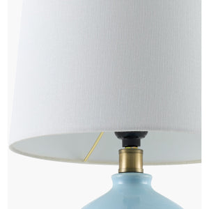   Modern European furniture - Linen Carved Ceramic Table Lamp - www.oroa.com | Oroa.com