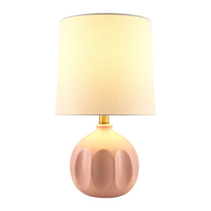   Modern European furniture - Linen Carved Ceramic Table Lamp - www.oroa.com | Oroa.com