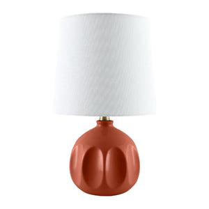   Modern European furniture - Linen Carved Ceramic Table Lamp - www.oroa.com | Oroa.com