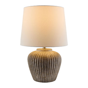   Modern European furniture - Carved Gray Ceramic Table Lamp - www.oroa.com | Oroa.com
