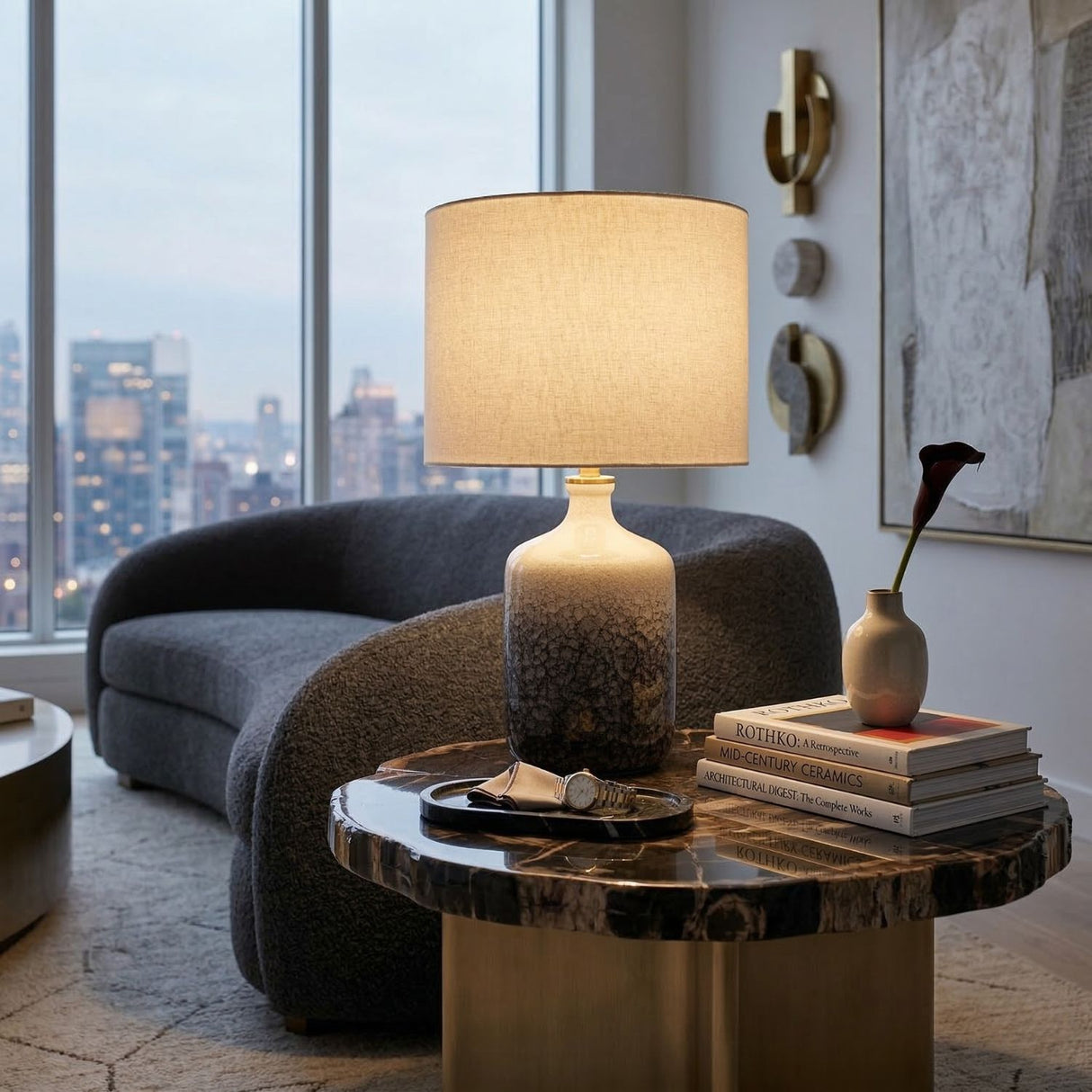  Modern European furniture - Gradient Ceramic Table Lamp - www.oroa.com | Oroa.com