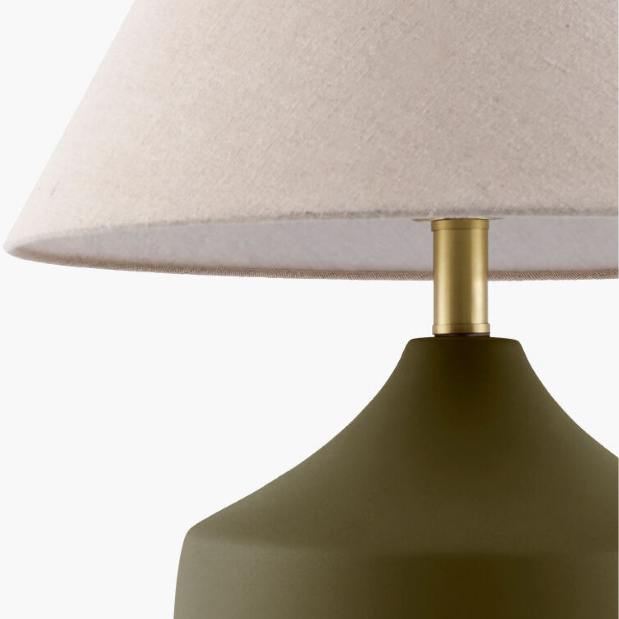   Modern European furniture - Ceramic Beige Linen Table Lamp - www.oroa.com | Oroa.com