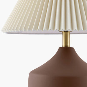   Modern European furniture - Ceramic Beige Linen Table Lamp - www.oroa.com | Oroa.com