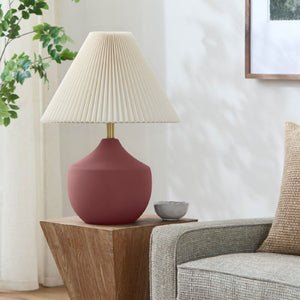   Modern European furniture - Ceramic Beige Linen Table Lamp - www.oroa.com | Oroa.com