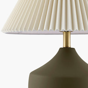   Modern European furniture - Ceramic Beige Linen Table Lamp - www.oroa.com | Oroa.com