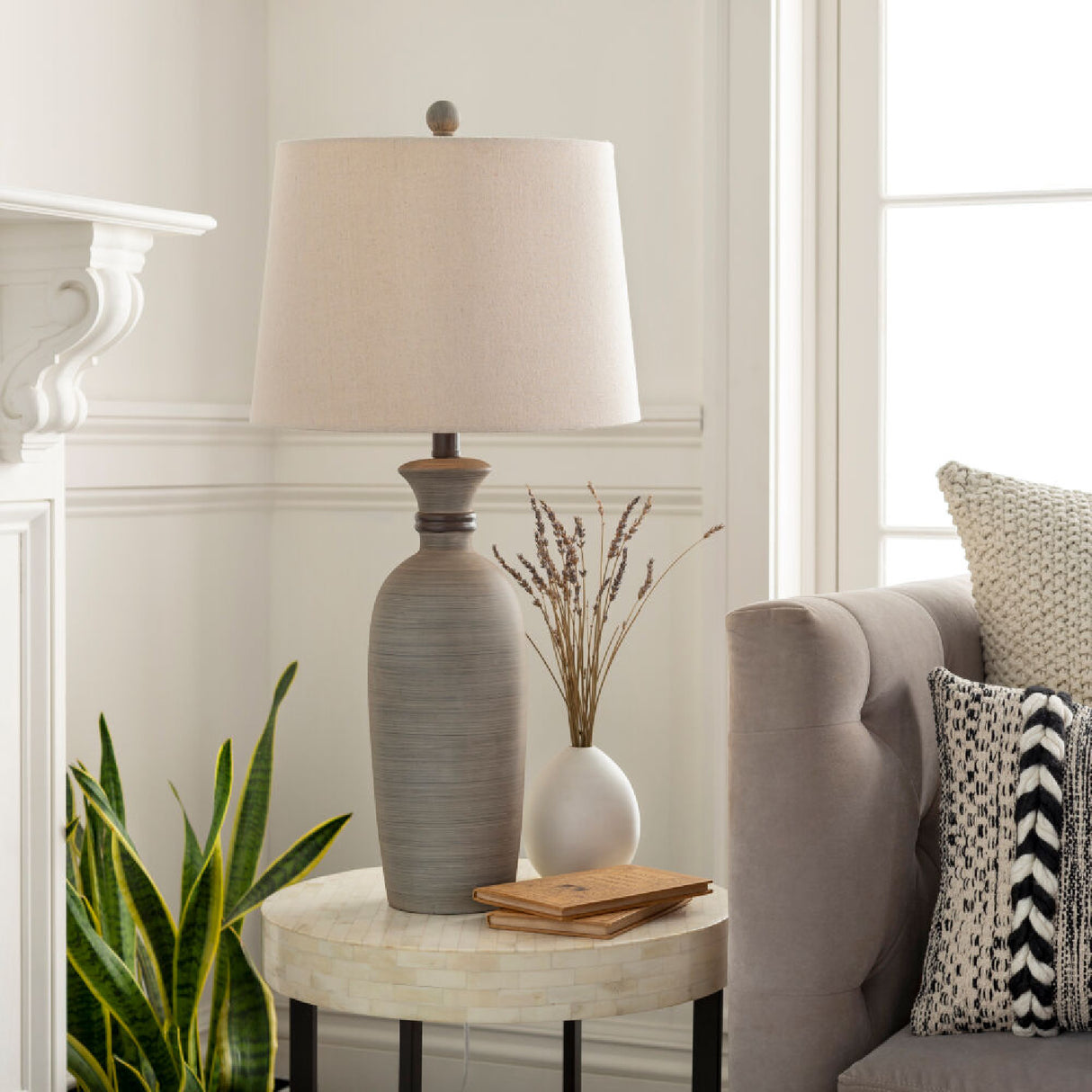   Modern European furniture - Gray Base Accent Table Lamp - www.oroa.com | Oroa.com