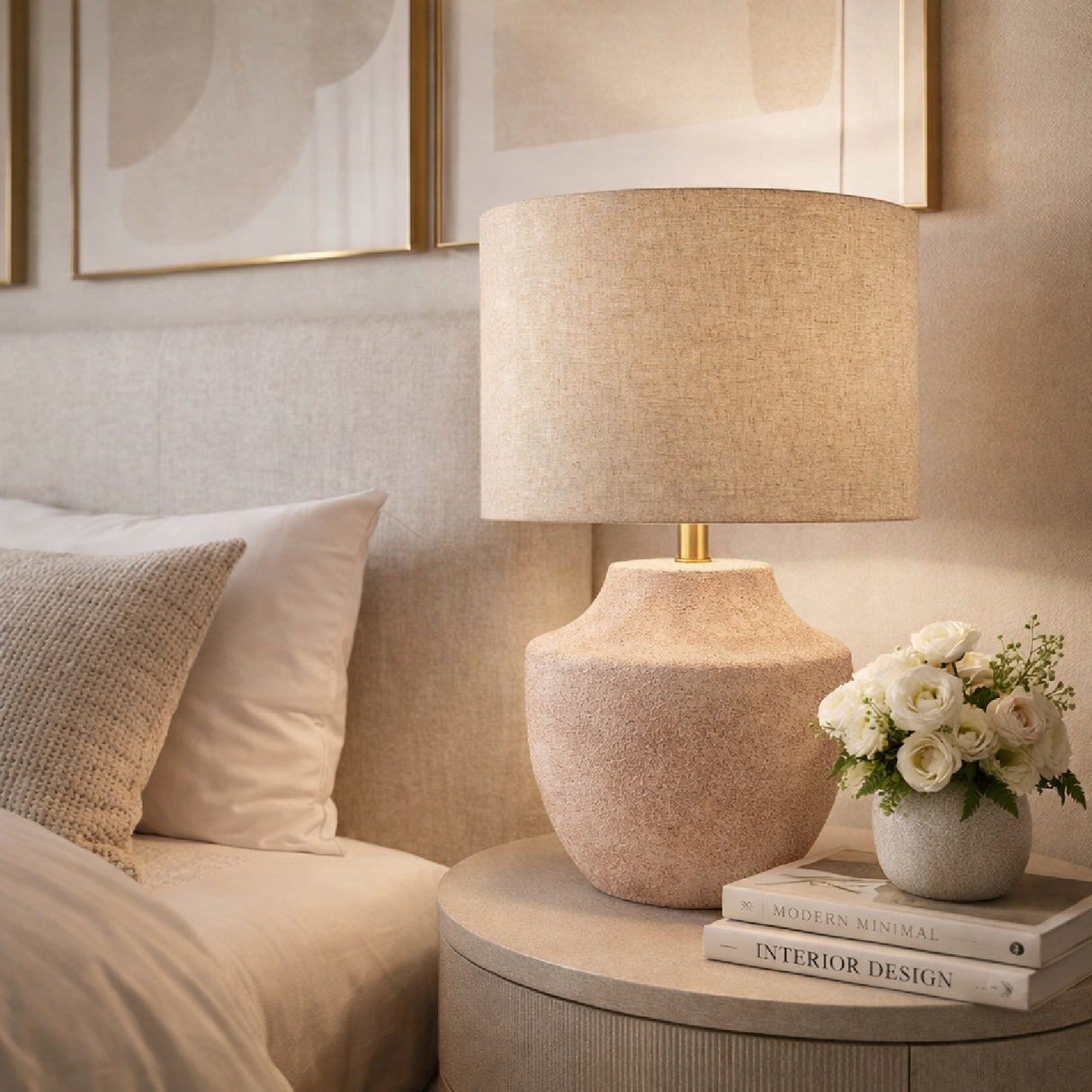   Modern European furniture - Painted Ceramic Linen Table Lamp - www.oroa.com | Oroa.com