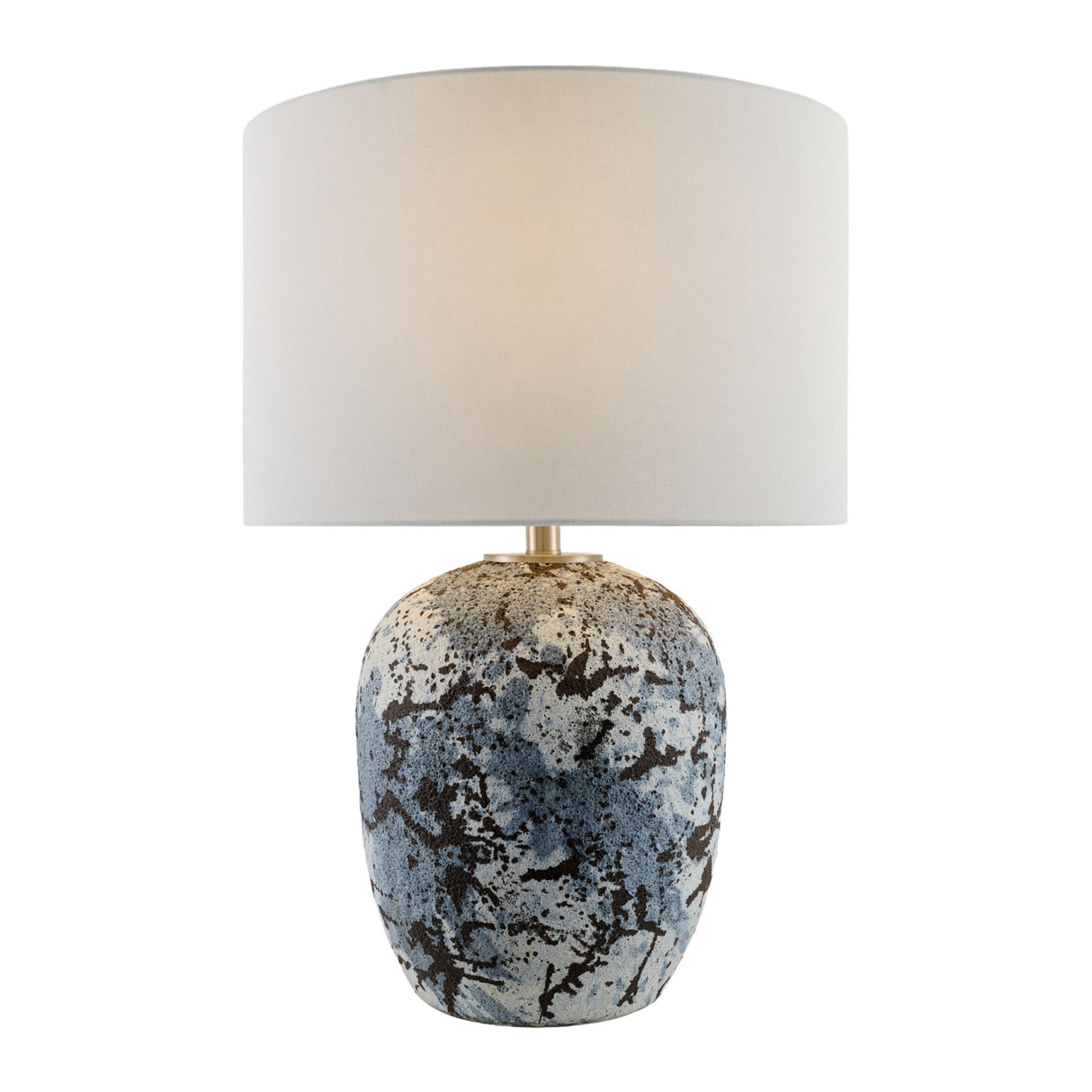   Modern European furniture - Textured Gray Ceramic Table Lamp - www.oroa.com | Oroa.com
