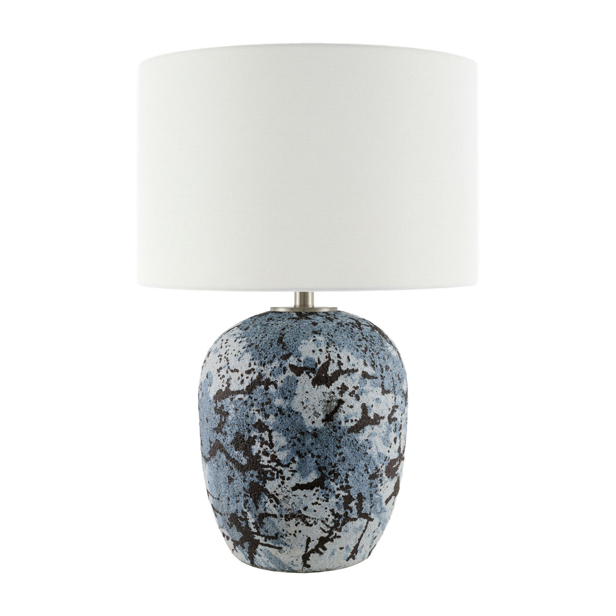   Modern European furniture - Textured Gray Ceramic Table Lamp - www.oroa.com | Oroa.com
