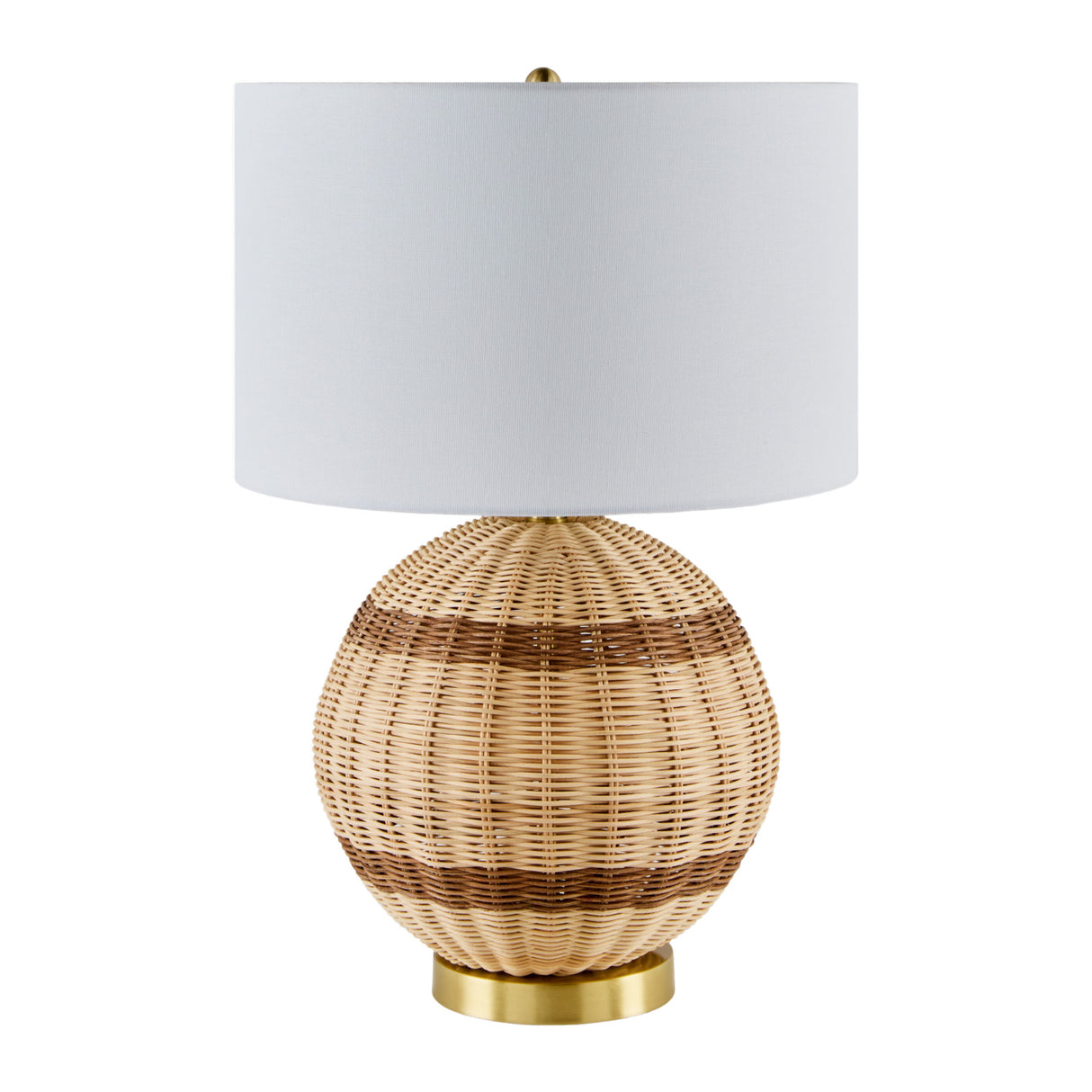   Modern European furniture - Round Rattan Base Table Lamp - www.oroa.com | Oroa.com