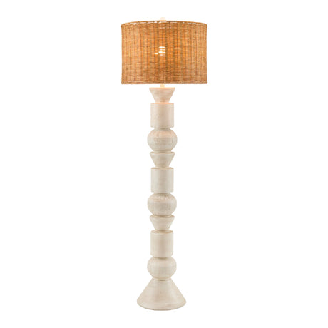   Modern European furniture - White Stacked Base Floor Lamp - www.oroa.com | Oroa.com