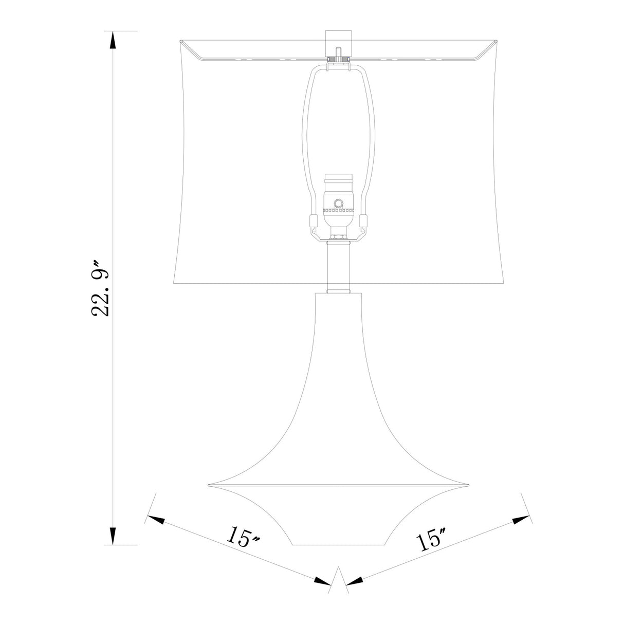   Modern European furniture - White Drum Shade Table Lamp - www.oroa.com | Oroa.com