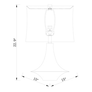  Modern European furniture - White Drum Shade Table Lamp - www.oroa.com | Oroa.com