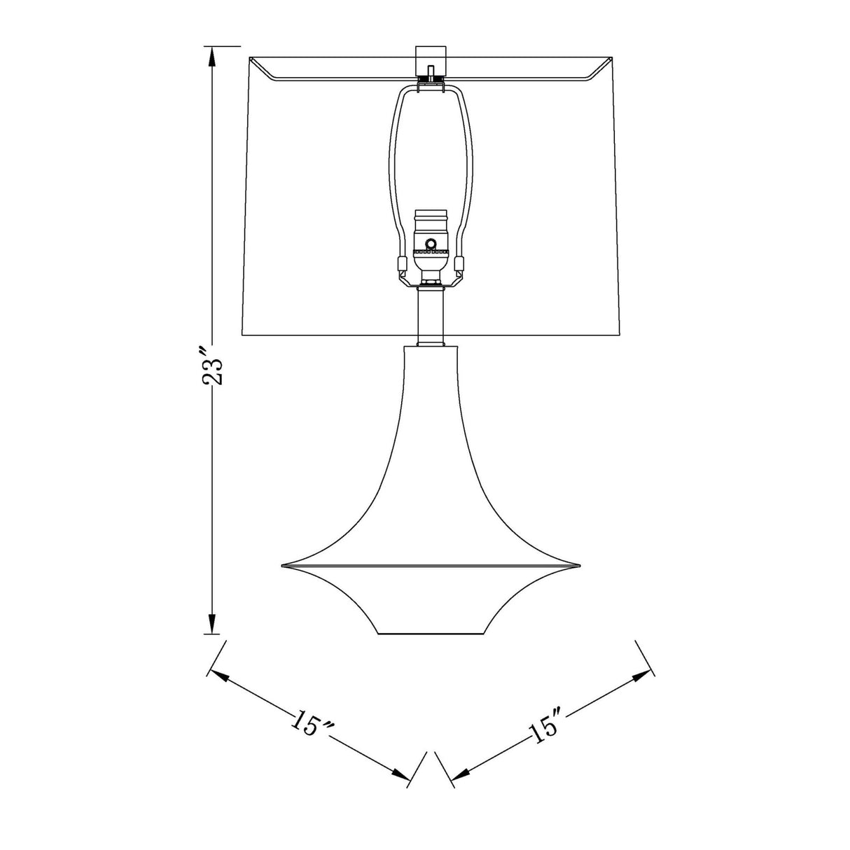   Modern European furniture - White Drum Shade Table Lamp - www.oroa.com | Oroa.com