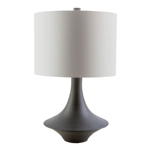   Modern European furniture - White Drum Shade Table Lamp - www.oroa.com | Oroa.com