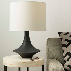   Modern European furniture - White Drum Shade Table Lamp - www.oroa.com | Oroa.com