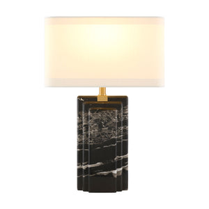   Modern European furniture - Black Marble Accent Table Lamp - www.oroa.com | Oroa.com