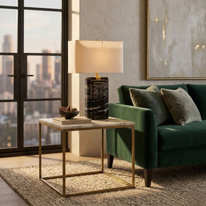   Modern European furniture - Black Marble Accent Table Lamp - www.oroa.com | Oroa.com