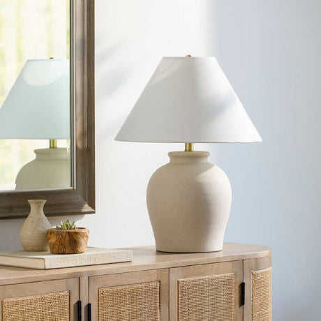   Modern European furniture - Painted Beige Ceramic Table Lamp - www.oroa.com | Oroa.com