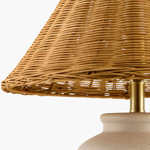   Modern European furniture - Painted Beige Ceramic Table Lamp - www.oroa.com | Oroa.com