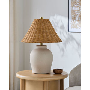   Modern European furniture - Painted Beige Ceramic Table Lamp - www.oroa.com | Oroa.com