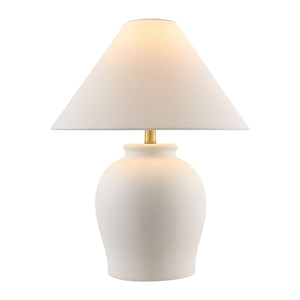   Modern European furniture - Ceramic White Linen Table Lamp - www.oroa.com | Oroa.com