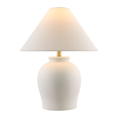   Modern European furniture - Ceramic White Linen Table Lamp - www.oroa.com | Oroa.com
