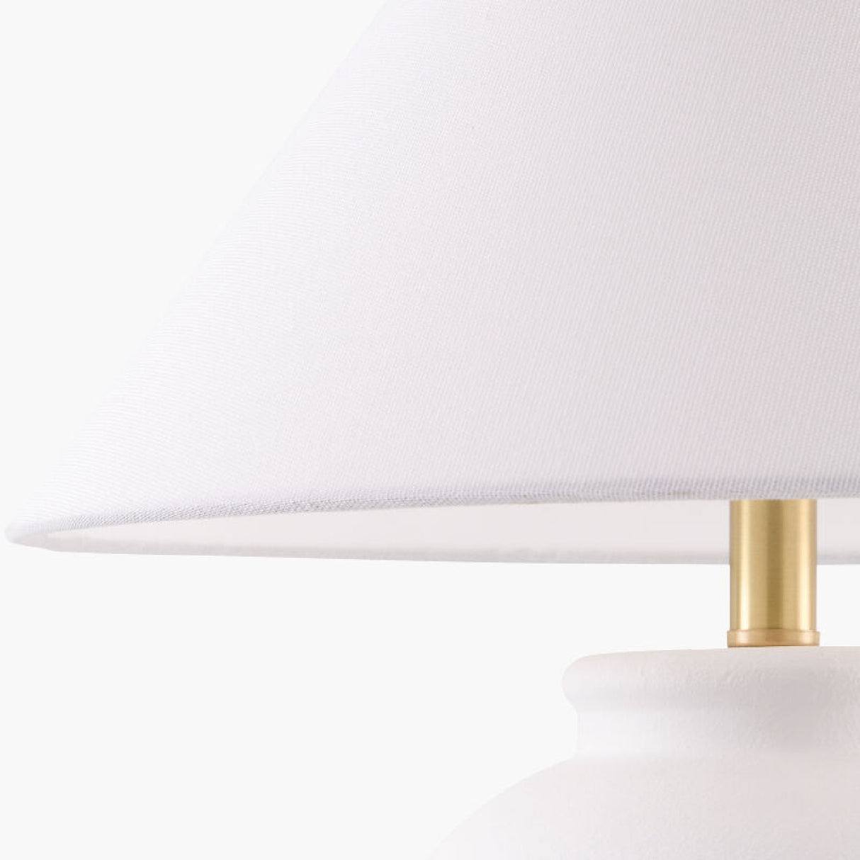   Modern European furniture - Ceramic White Linen Table Lamp - www.oroa.com | Oroa.com